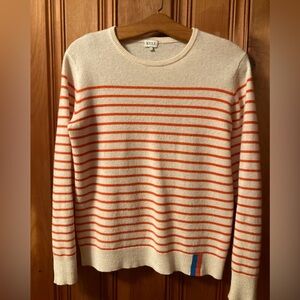 Kule 100% Cashmere lightweight sweater, crew neck, striped - RN 133325